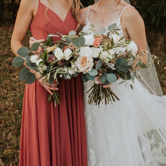 Lulus All About Love Rusty Rose Maxi Dress - Picture 5 of 8